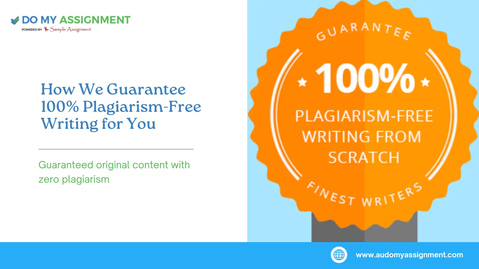 How We Guarantee 100% Plagiarism-Free Writing for You